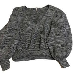 Free People Set-Lurex Sweater & Skirt Sz. M